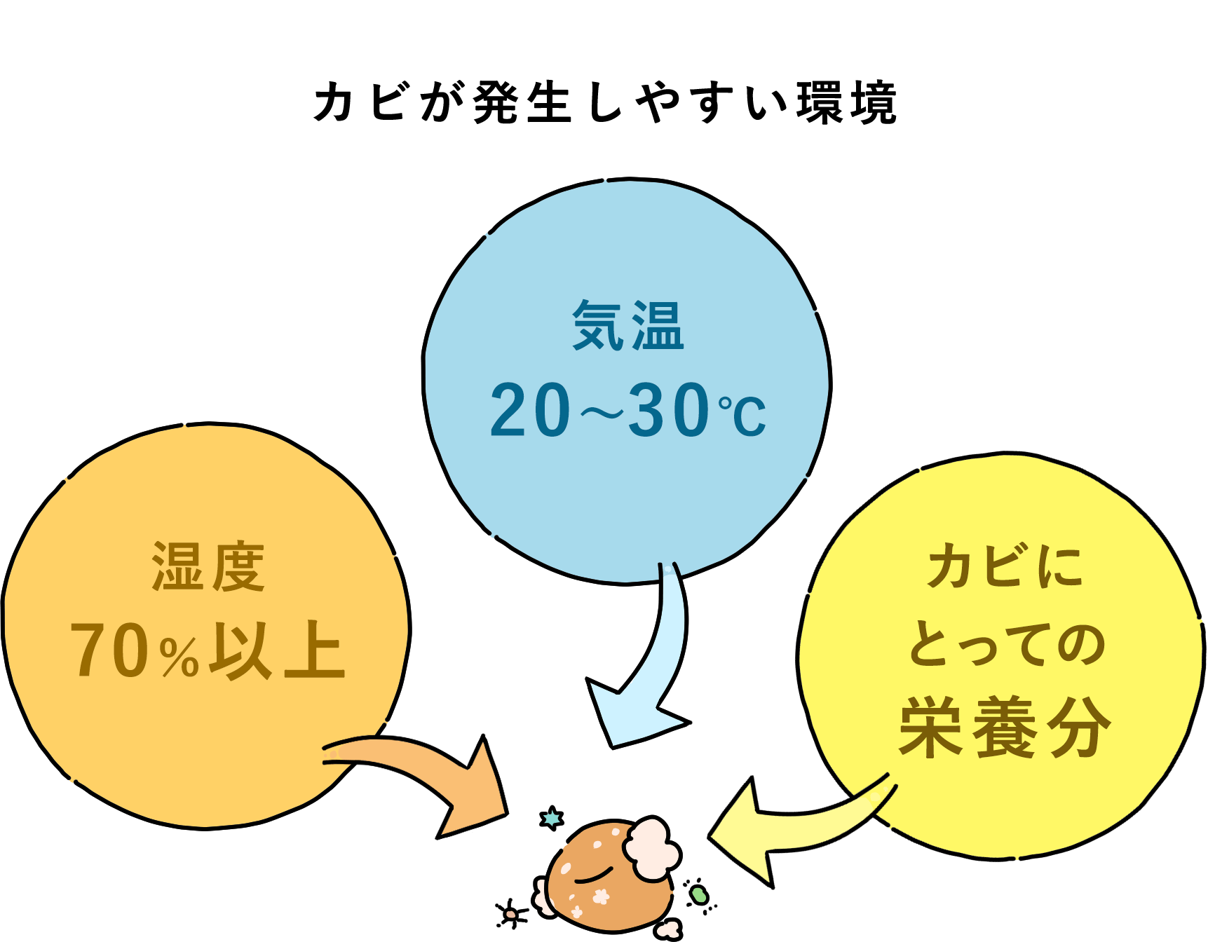 カビが繁殖しやすい環境 石神邑 webコラム